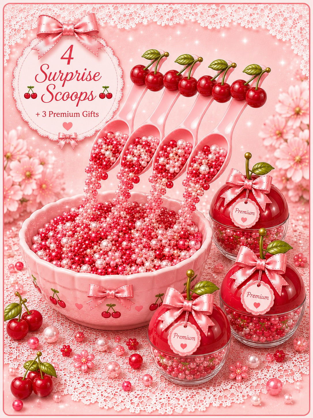 4 Surprise Scoops + 3 Premium Gifts