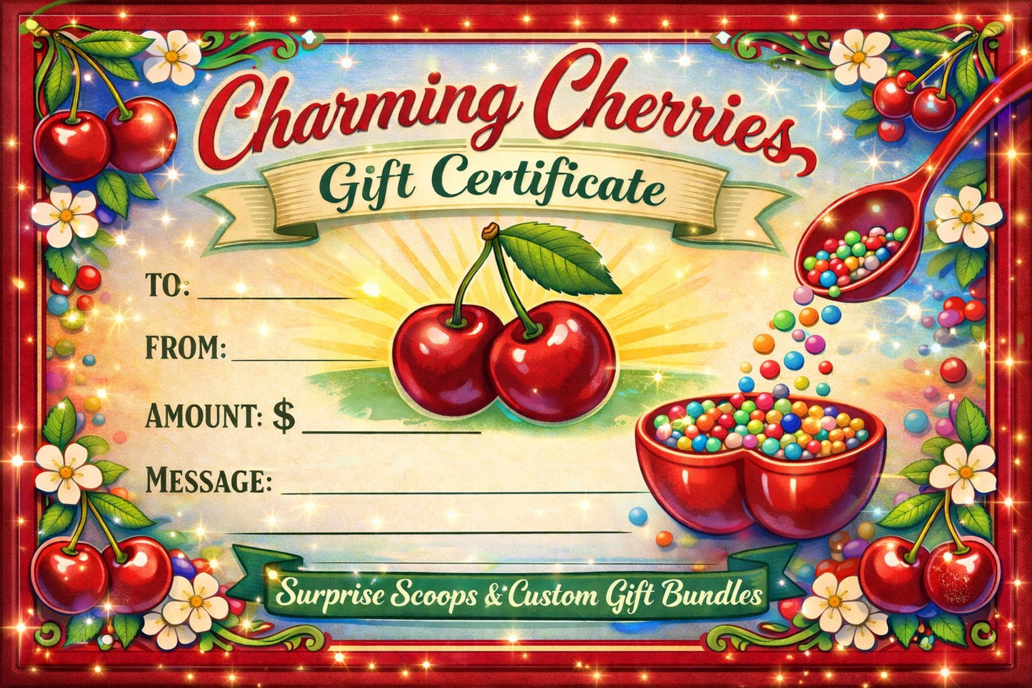 Charming Cherries Gift Card
