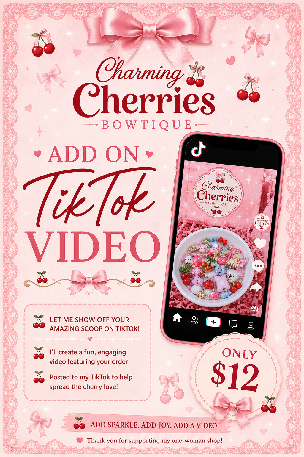 TikTok Video recording of Scoop Order