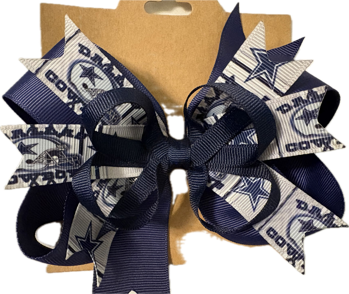 Custom Hair Bows - Sports themed